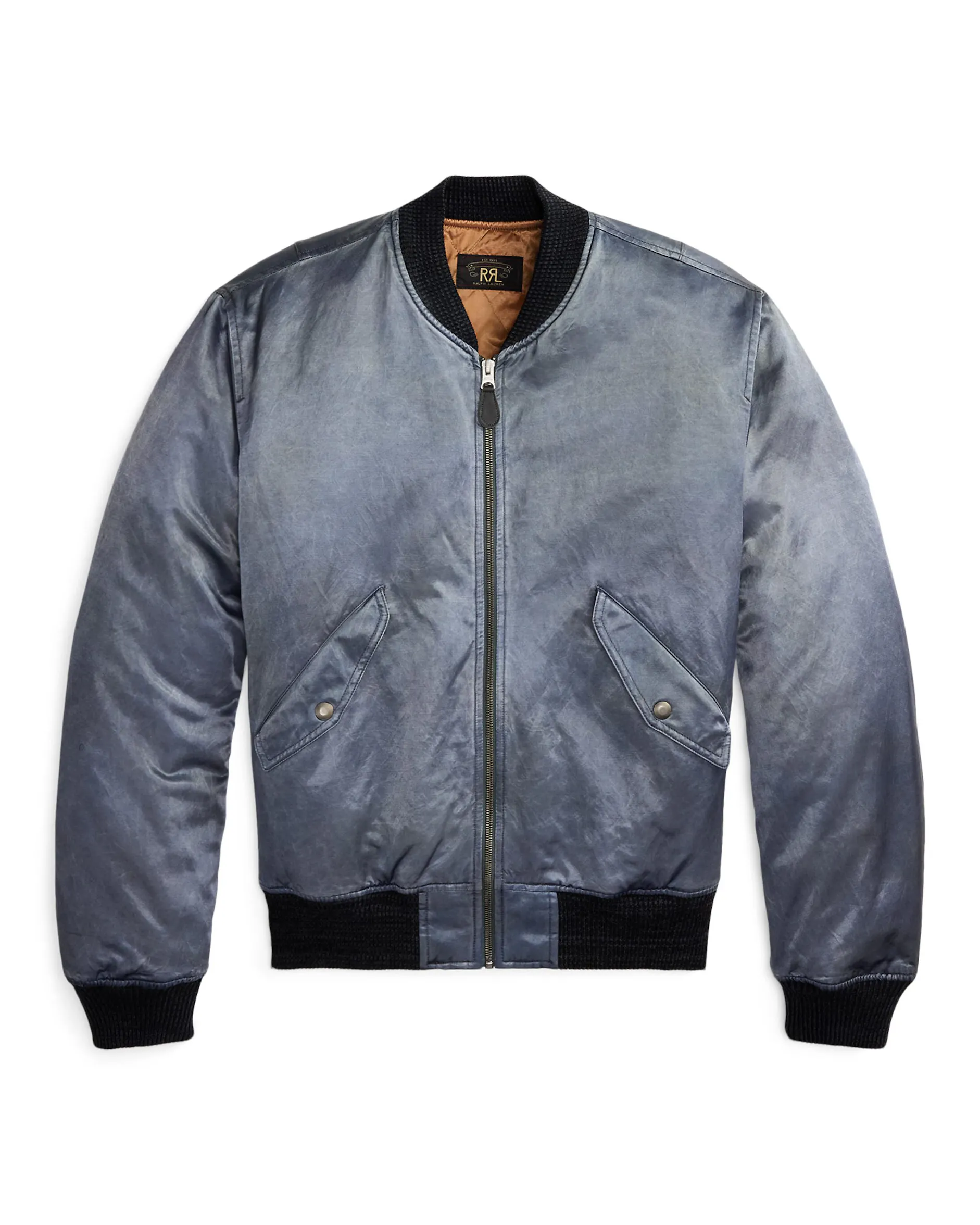 RRL Ridgewell Satin Tour Jacket - Vintage Blue | Winter Jackets RRL Ridgewell Satin Tour Jacket - Vintage Blue | Winter Jackets